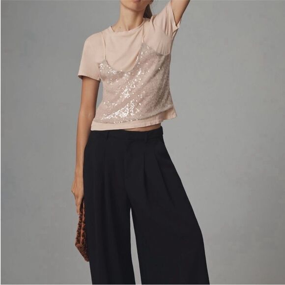 NWT Le Superbe Birdie Sequin Tee Size Large - Picture 4 of 9